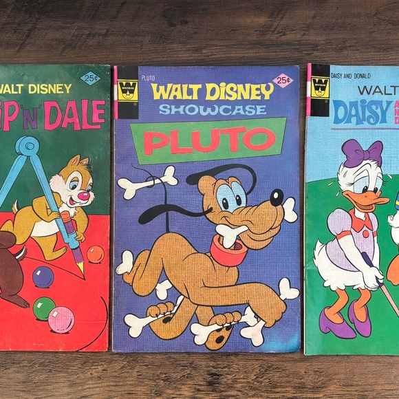 VINTAGE Walt Disney Whitman COMIC BOOKS Chip N Dale , PLUTO, Donald Duck & Daisy - Picture 2 of 9